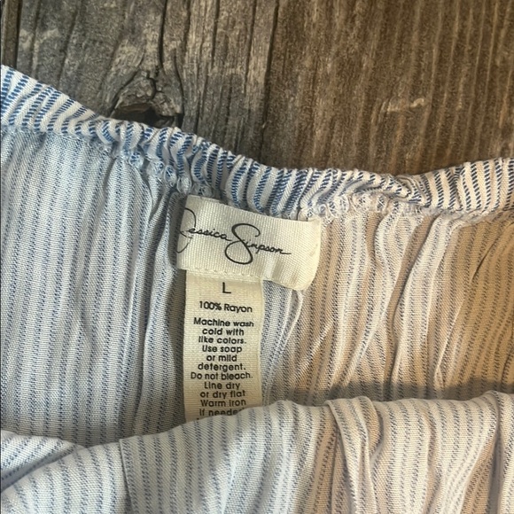Jessica Simpson Women's Blue and White Jumpsuit  Sizes L New with tag - Picture 4 of 7